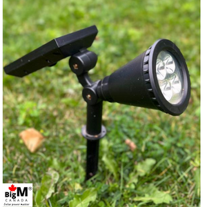 BigM Wireless RGB Color Changing Solar Spotlights are made of high quality ABS materials