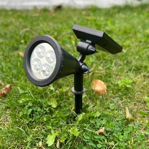 BigM Wireless RGB Color Changing Solar Spotlights are easy to install on the ground and walls