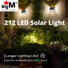 Load image into Gallery viewer, BigM  212 LED Best Solar Security Light works all night and has longer working hours upto 50000 hours
