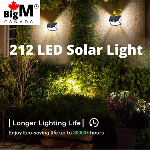 BigM  212 LED Best Solar Security Light works all night and has longer working hours upto 50000 hours