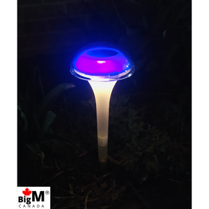 BigM RGB Color Changing Solar Mushroom Lights change colour in every second