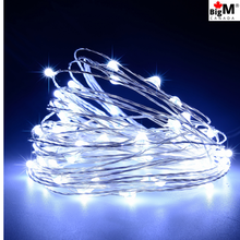 Load image into Gallery viewer, BigM Solar Powered LED Decorative Copper String Lights for Holiday Decoration, 8 Modes, Waterproof
