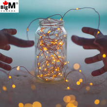 Charger l&#39;image dans la galerie, BigM LED solar fairy string lights for outdoor holiday decoration available in warm white color
