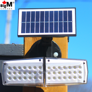 BigM 5000 Lumens Best Motion Sensor Solar Light is installed on the walkway of a house