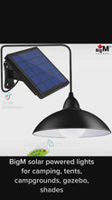 Load and play video in Gallery viewer, BigM 16 LED Solar Light for Indoor Gazebos Pergolas Sheds Tent Garage
