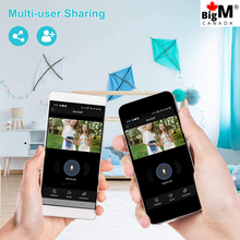 Load image into Gallery viewer, BigM 1080P Wireless Video Doorbell Camera app can be installed in multiple phones
