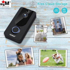 BigM 1080P Wireless Video Doorbell Camera saves the videos for 7 days and you can also get free cloud storage