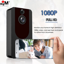 Cargar imagen en el visor de la galería, BigM 1080P Wireless Video Doorbell Camera help you to have a two way communication with the visitors, delivery persons and monitor when you are away from home
