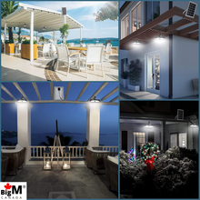 Load image into Gallery viewer, BigM Dual Headed 56 LED Bright Indoor Solar Lights are perfect for Gazebos, shades, paios, pergolas, balconies,
