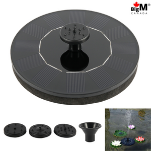 BigM Solar Floating Fountain has 6 different nozzles and easy to install