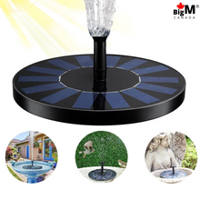Load image into Gallery viewer, BigM Solar Floating Fountain works so efficiently. On a good sunny day water splash can rise as high as 4 ft
