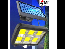 Cargar y reproducir el video en el visor de la galería, BigM 1000 Lumens LED Solar Motion Sensor Light &amp; 10 Ft Extension Cable
