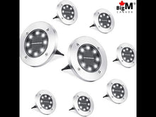Load and play video in Gallery viewer, BigM Cool White LED Solar Landscaping Lights for Gardens Lawn Driveway
