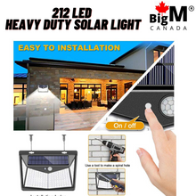 Load image into Gallery viewer, BigM  212 LED Best Solar Security Light is easy to install

