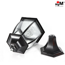 Load image into Gallery viewer, BigM 16” Elegant Looking LED Outdoor Solar Post Lights is easy to install on a pillar
