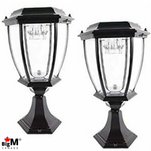 Image of BigM 16” Elegant Looking LED Outdoor Solar Post Lights for the fence top