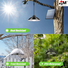Load image into Gallery viewer, BigM Dual Headed 32 LED Bright solar lamp for gazebo can withheld rainy, snowy, cold and hot weather conditions
