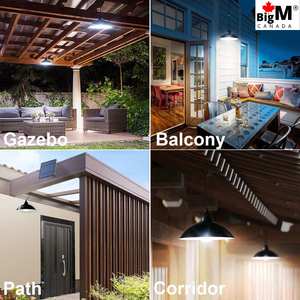 BigM 16 LED Solar Light for Indoor is suitable for garden shades, gazebos pergolas, tents