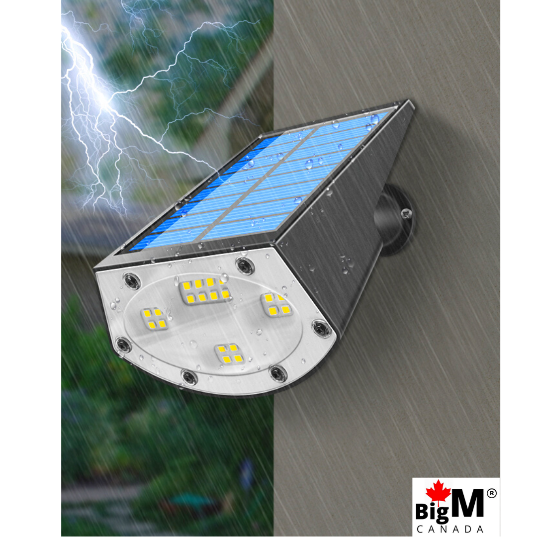 BigM 20 LED Cool White Wireless Solar Spotlights for Gardens are IP65 waterproof