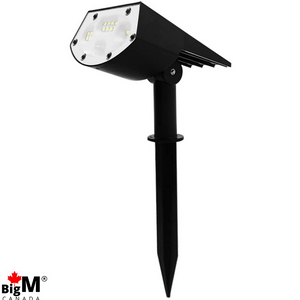 BigM 20 LED Cool White Wireless Solar Spotlights for Gardens are made of high quality ABS materials and bright LEDs