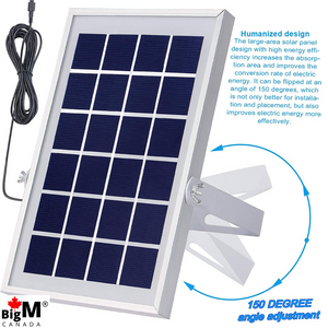 BigM 56 LED Bright Solar Gazebo Lights for Indoors comes with a high absorbing solar panel