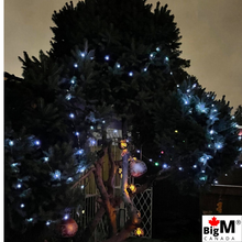 Load image into Gallery viewer, BigM Solar Powered LED Decorative Cool White Copper String Lights for Holiday Decoration, 8 Modes, Waterproof
